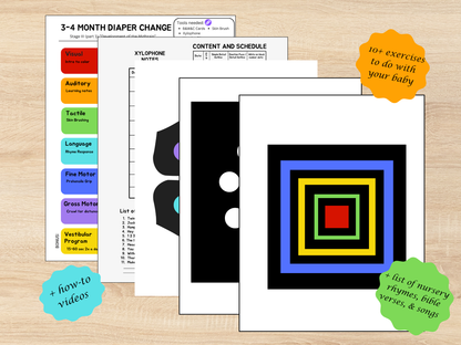 3-4 Months Brain Building Routine Checklist